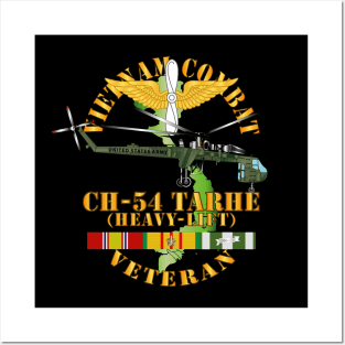 Vietnam Combat Vet - CH-54 Tarhe w VN SVC X 300 Posters and Art